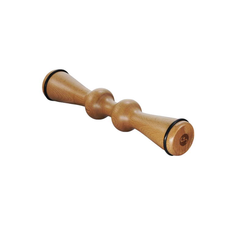 Wood Back Roller, Spine Stretcher & Aligner, Ma Roller, Back Cracker for Back Pain Relief and Muscle Recovery, Manual Back Massager, Wood Therapy Massage Tool (15 inch)