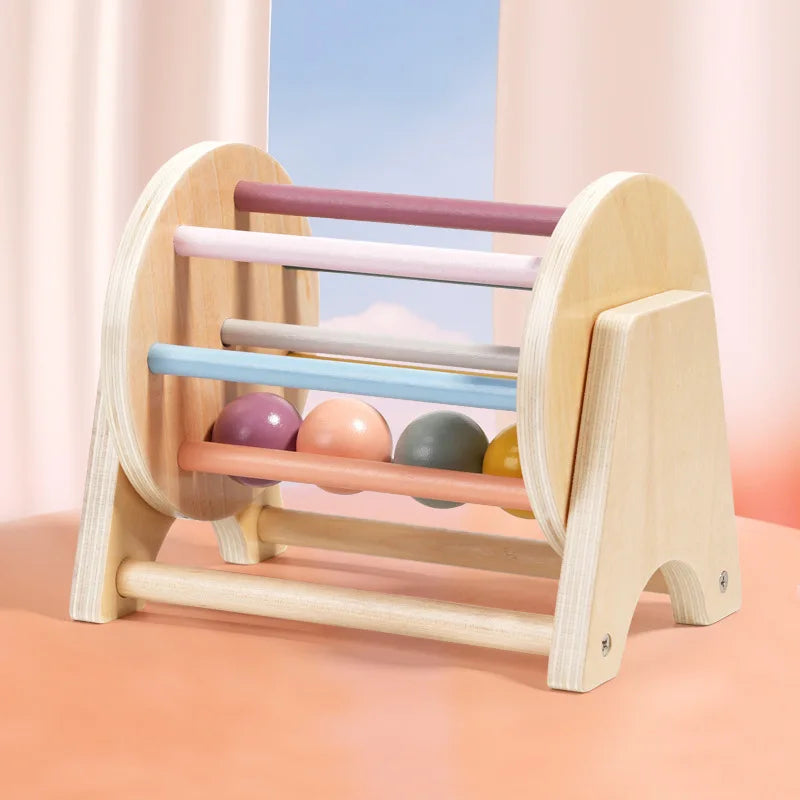 Montessori teaching aids wooden drawer box kindergarten coin box pitching box educational puzzle Montessori early education toys