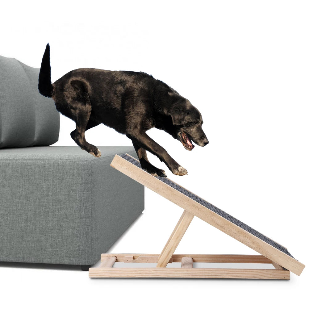 Small Dog Ramp for Couch Bed Car Folding Portable Pet Ramp for Cats Adjustable Height
