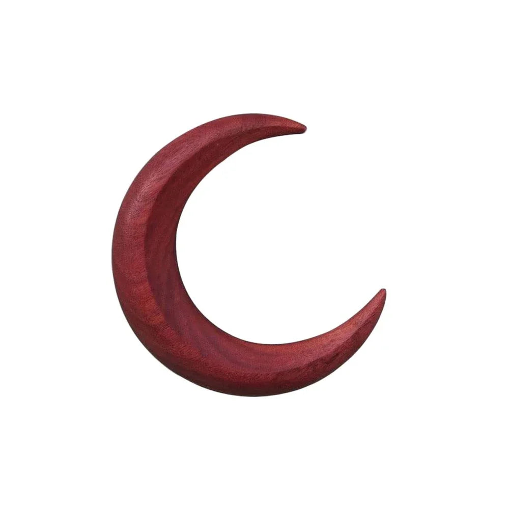 Moon Hair Fork Hairpin for Women 5.12'' Moon Stick Hand Carved Clip Thin Hair Accessories Wooden Barrettes Lightweight Styling Tool