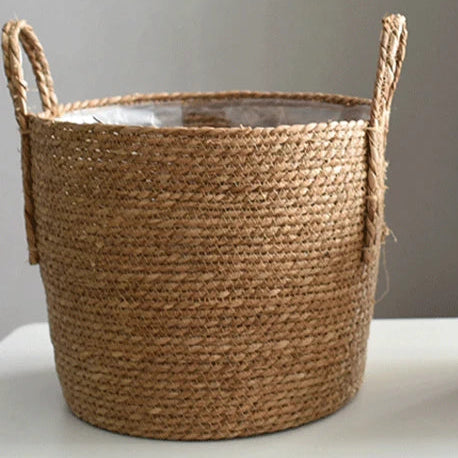 plastic lined plant basket Plant Basket, Plant Baskets Indoor with Plastic Liner, Water Hyacinth – NexaWood