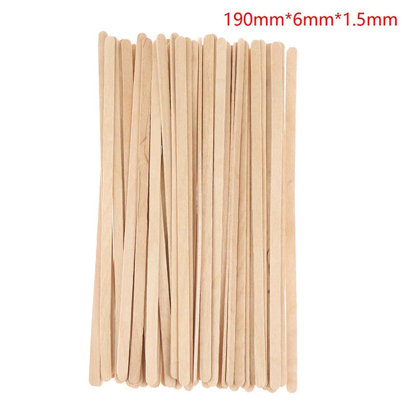 Wooden Coffee Stirrers - Coffee Stir Sticks 7.5 Inch and 5.5inch 50pcs Disposable Birch Wood Coffee/Beverage Stirrers,Swizzle Drink Sticks,Coffee Bar Accessories