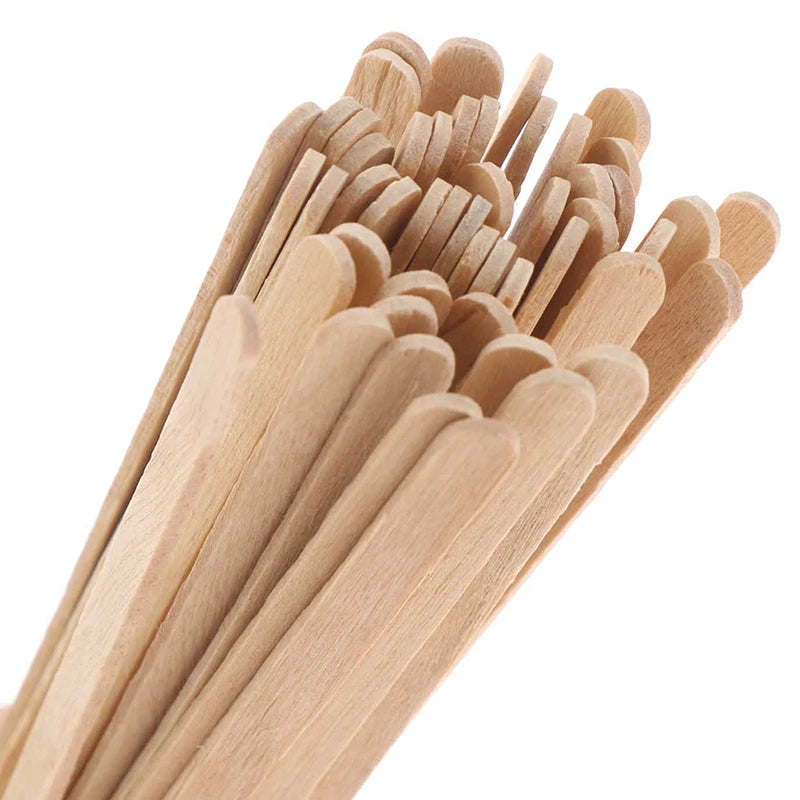 Wooden Coffee Stirrers - Coffee Stir Sticks 7.5 Inch and 5.5inch 50pcs Disposable Birch Wood Coffee/Beverage Stirrers,Swizzle Drink Sticks,Coffee Bar Accessories
