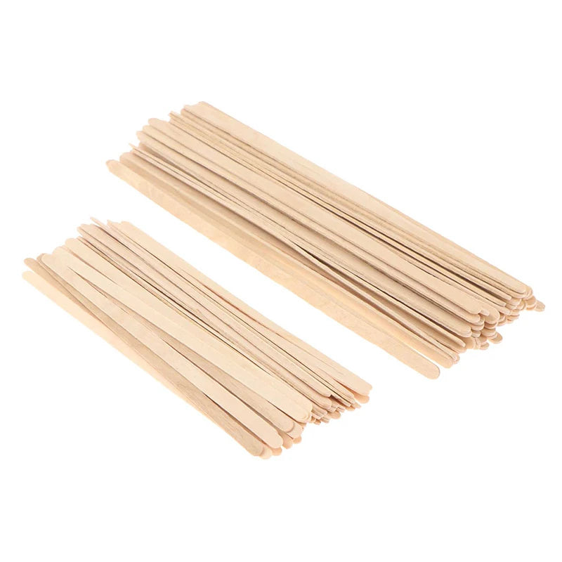 Wooden Coffee Stirrers - Coffee Stir Sticks 7.5 Inch and 5.5inch 50pcs Disposable Birch Wood Coffee/Beverage Stirrers,Swizzle Drink Sticks,Coffee Bar Accessories
