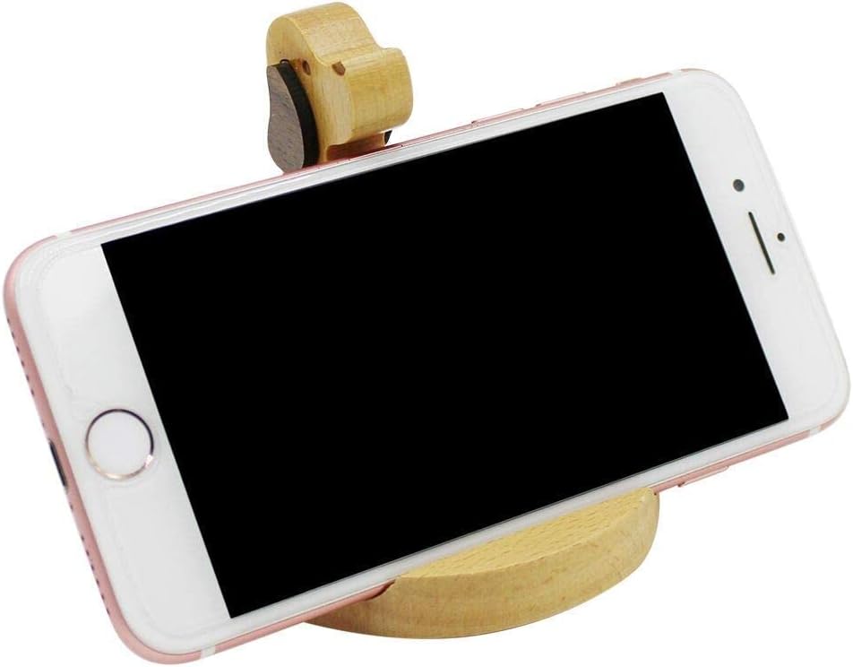 Cute Dog Cellphone Holder Stand Wooden Smartphone Desk Holder for All Mobile Phones Animal Phone Stand Desk Ornament