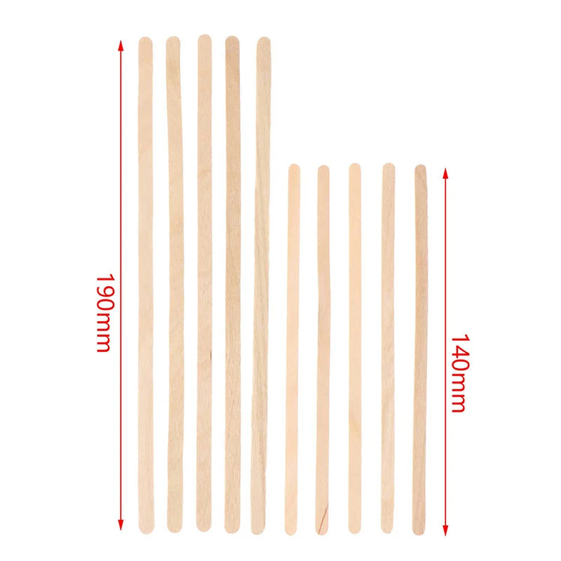 Wooden Coffee Stirrers - Coffee Stir Sticks 7.5 Inch and 5.5inch 50pcs Disposable Birch Wood Coffee/Beverage Stirrers,Swizzle Drink Sticks,Coffee Bar Accessories