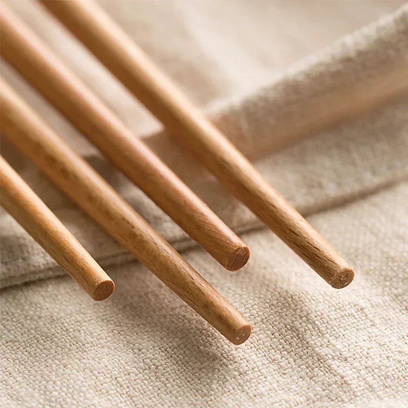 2 Pairs 13&16 Inches Cooking Chopsticks Wooden Long Chop Sticks Reusable Chopsticks Kitchen Chopstick for Noodles Frying Hotpot