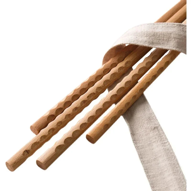 2 Pairs 13&16 Inches Cooking Chopsticks Wooden Long Chop Sticks Reusable Chopsticks Kitchen Chopstick for Noodles Frying Hotpot