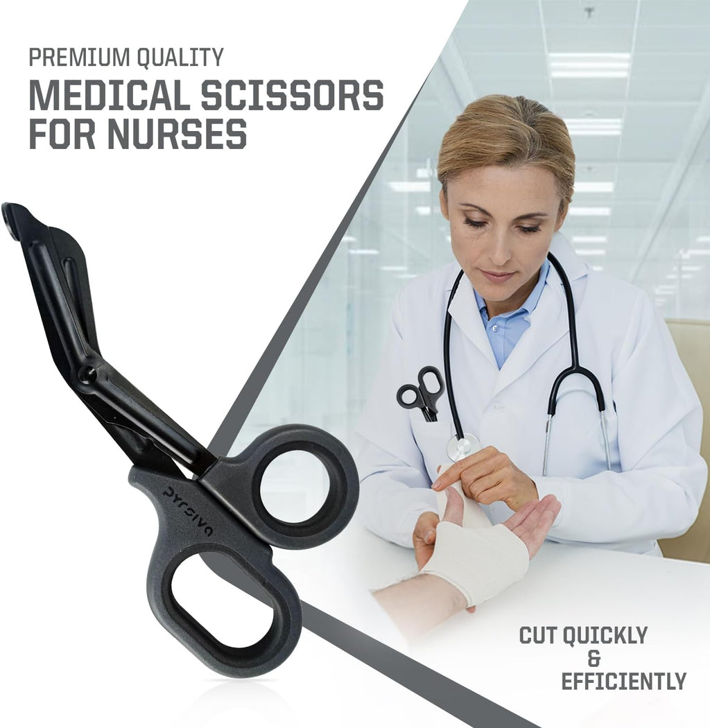 Nursing Kit – Nurse Accessories for Work | Trauma Shears, Clipboard with Storage, Badge Reel, Pen Light, Sticky Notes, Pen & Cheat Sheet – for Nursing Students & Professionals (Copy)