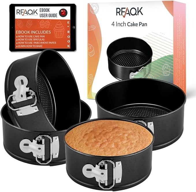 Non-Stick 9 Inch Springform Pan - Spring form Pan for Cheesecake with Removable Bottom, Bonus Icing Spatula with 10 Pcs Parchment Paper & Recipe E-Book - Ideal for Baking Cakes, Pizzas, & More!