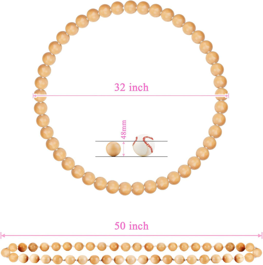 RICH DESIGN Wooden Hula Weighted Exercise Hoop for Fitness (Do Not Copy Patented Products) Natural