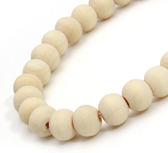 5 Pcs Wooden Beaded Bracelet Bangle for Men and Women Elastic