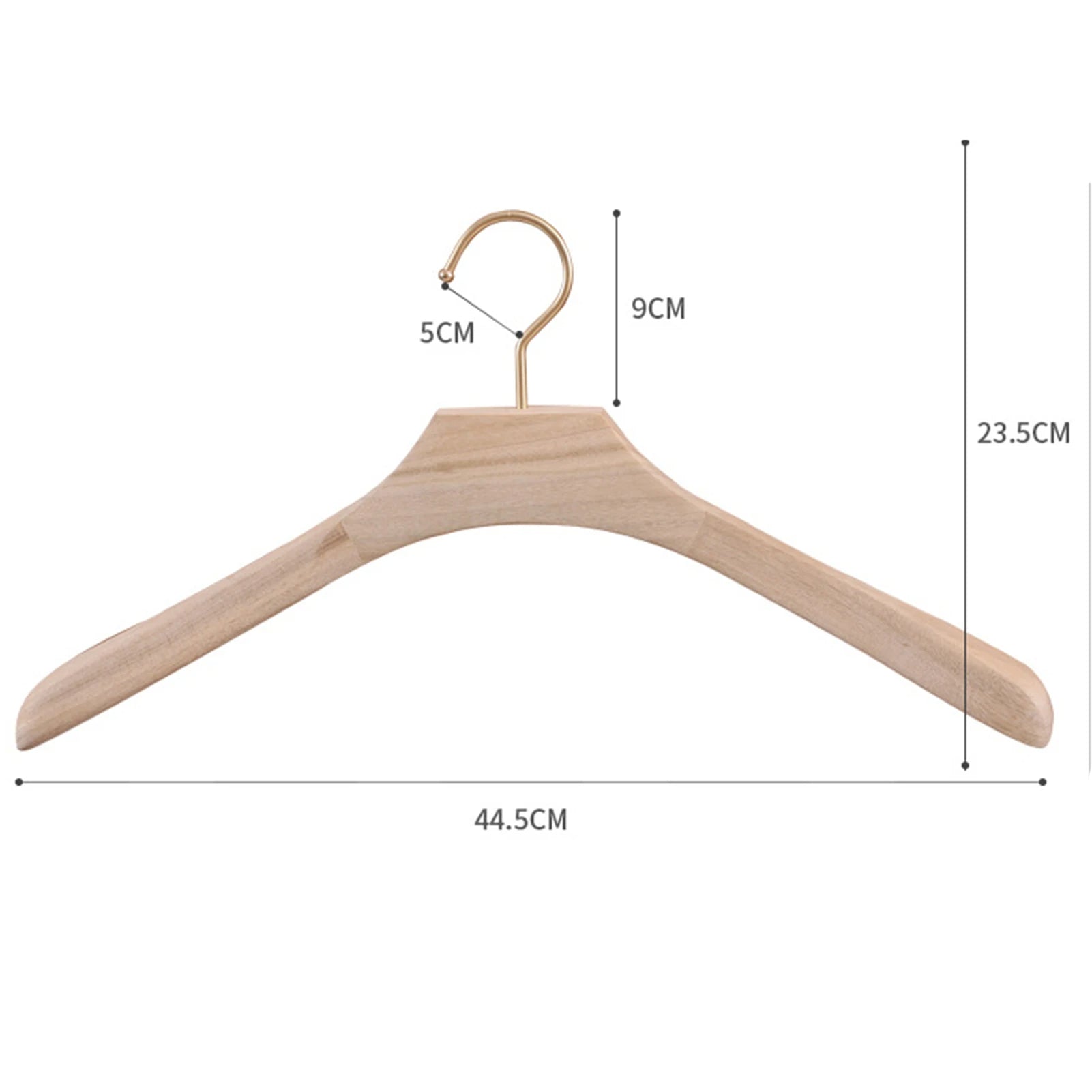 Suit Clothes Hangers 1pc Natural Camphor Wood Non-Slip Clothes Rack Hanger