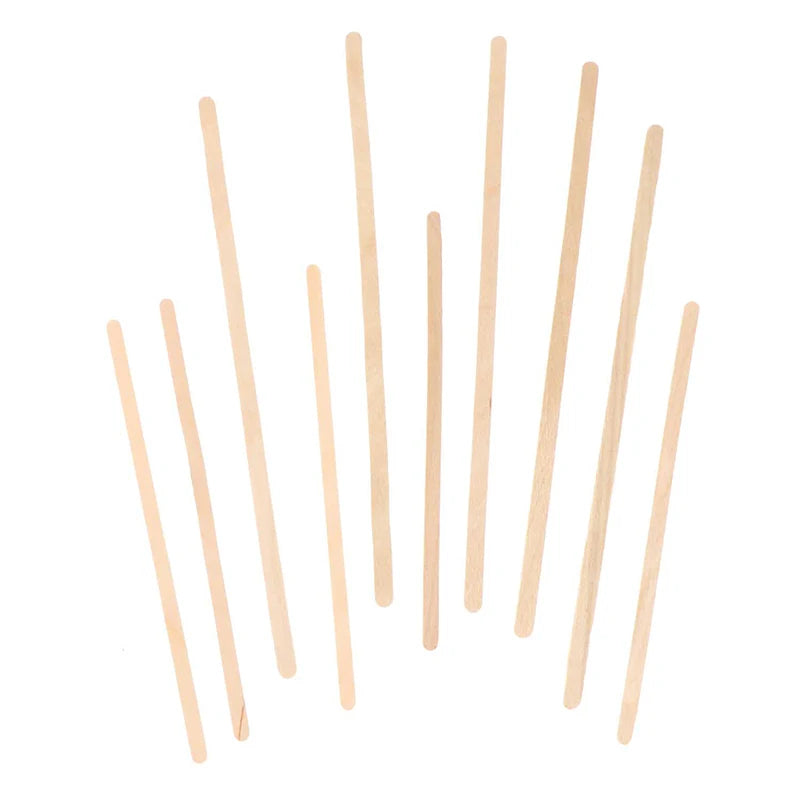 Wooden Coffee Stirrers - Coffee Stir Sticks 7.5 Inch and 5.5inch 50pcs Disposable Birch Wood Coffee/Beverage Stirrers,Swizzle Drink Sticks,Coffee Bar Accessories