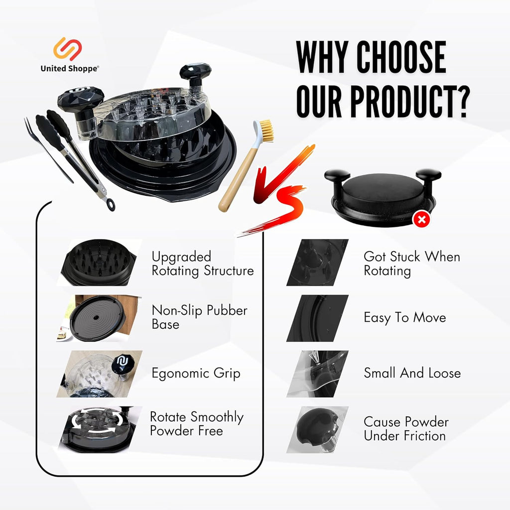 3 - in - 1 Pro Chicken Shredder Tool Twist - Large Meat Shredder with Cleaning Brush, Tong & Fork - Heat Resistant, Dishwasher Safe & Anti Slip - Chicken Breast Shredder for Steak Pork Beef, Chicken