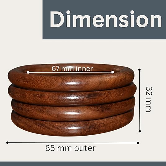 Handmade Artisan Bangles - Stylish Natural Wooden Designs