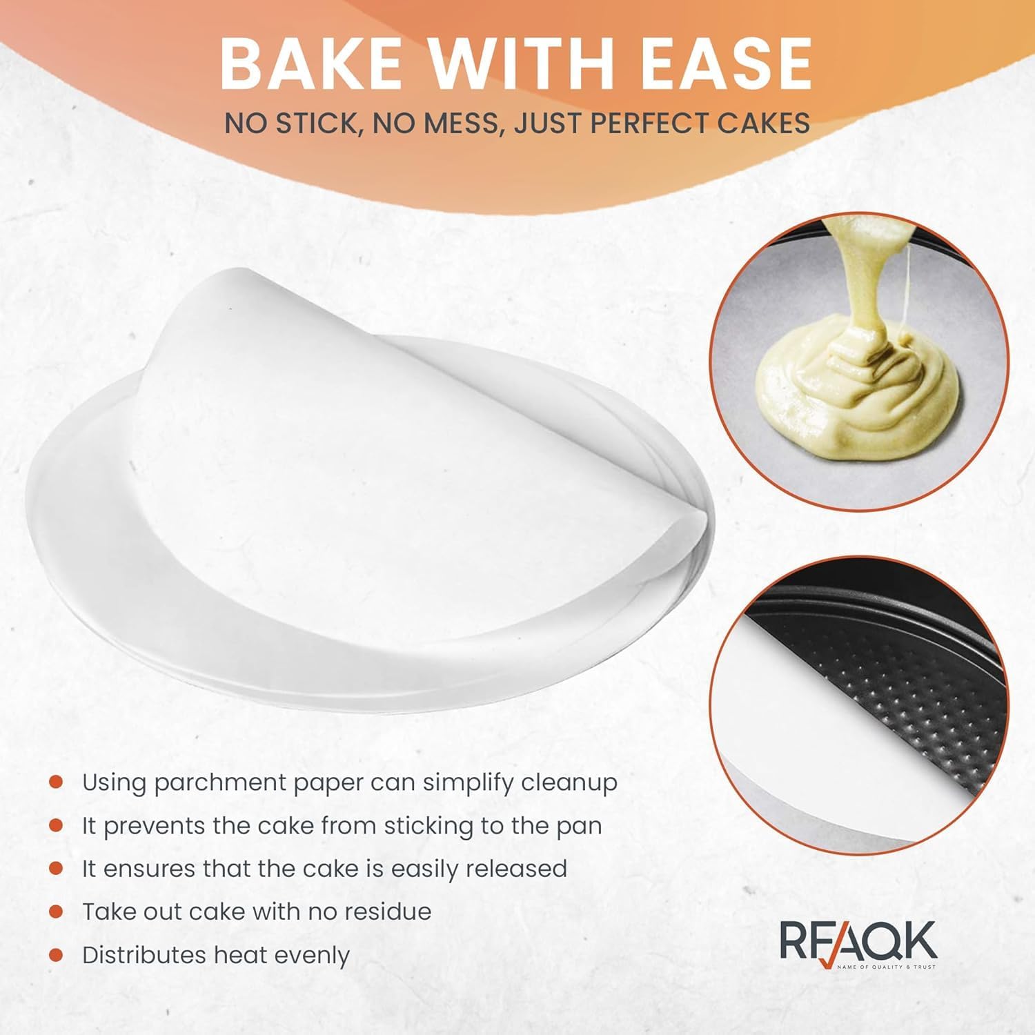 Non-Stick 6 Inch Cake Pan with Removable Bottom - Leakproof Springform Pan with 50Pcs Parchment Papers - Perfect for Cakes, Cheesecakes, and Compatible with 3 Qt Instant Pot - Bonus E-Book