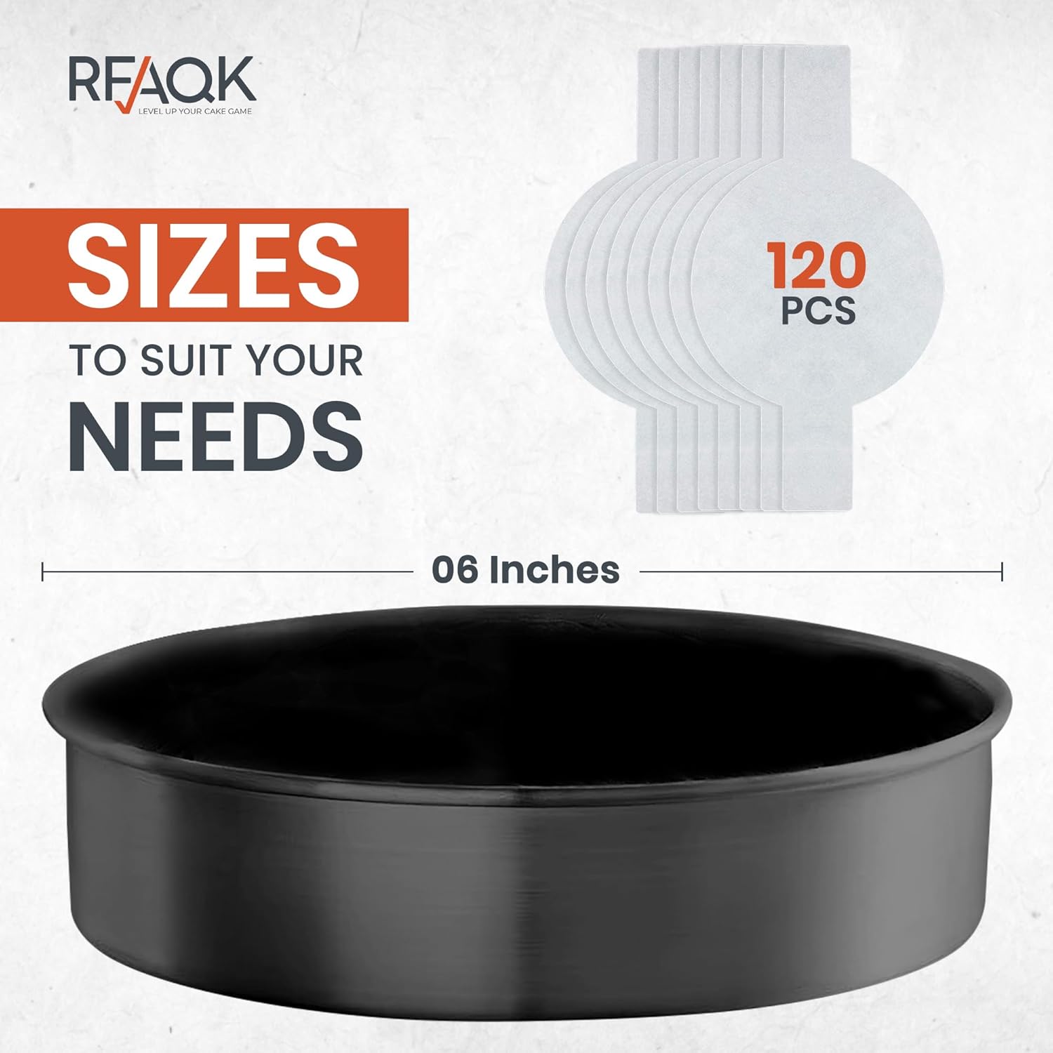 6 Inch Cake Pans Set of 3-6 Inch Round Cake Pan with 120 Pieces Parchment Papers, Non-stick Cake Baking Pans, Dishwasher Safe