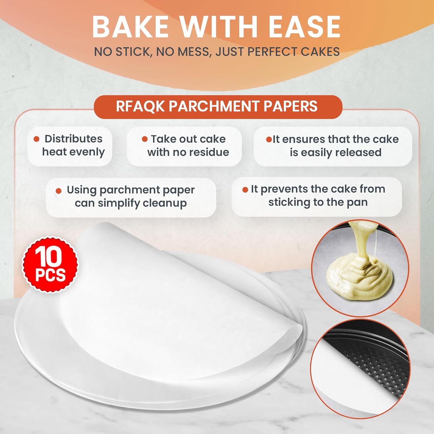 Non-Stick 9 Inch Springform Pan - Spring form Pan for Cheesecake with Removable Bottom, Bonus Icing Spatula with 10 Pcs Parchment Paper & Recipe E-Book - Ideal for Baking Cakes, Pizzas, & More!
