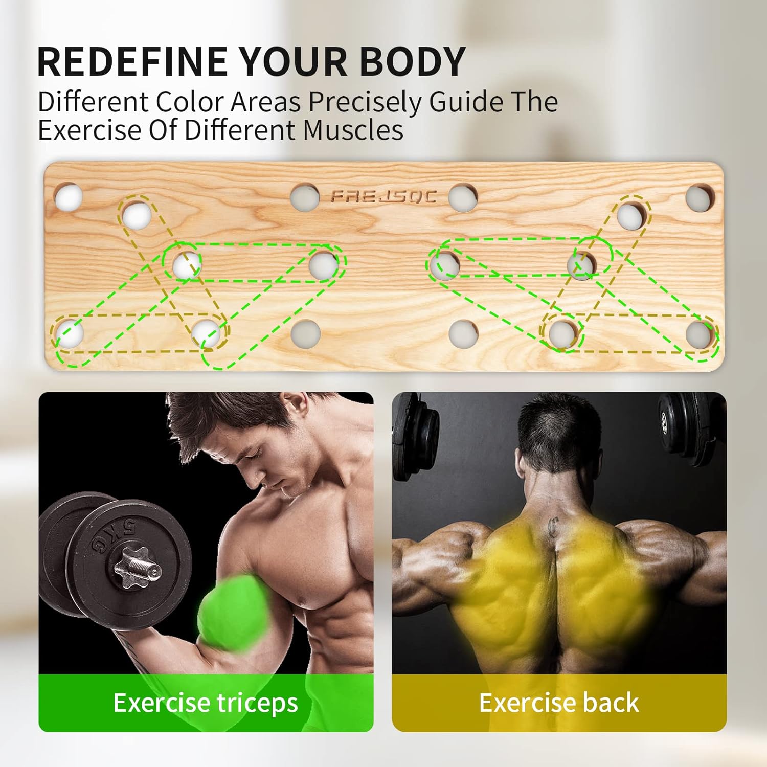 solid wooden Push Up Stands 10 in 1,Push Up Board,Portable Gym Accessories, Strength Training Equipment, Original Patent design – Home Workout Equipment，for men and Women