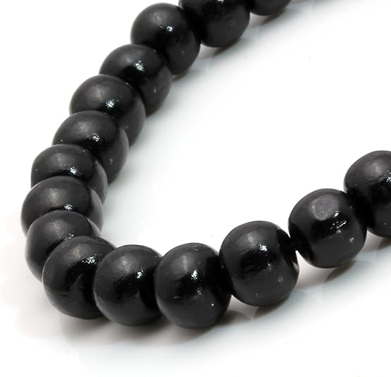 5 Pcs Wooden Beaded Bracelet Bangle for Men and Women Elastic