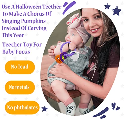 Halloween Baby Teether, Pumpkin Ghost and Mystery Toy Set 2 PC