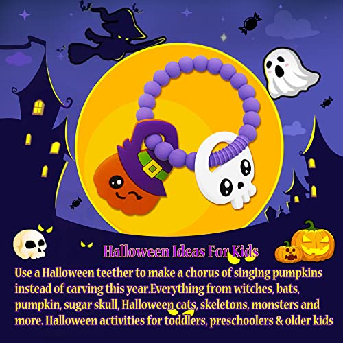 Halloween Baby Teether, Pumpkin Ghost and Mystery Toy Set 2 PC