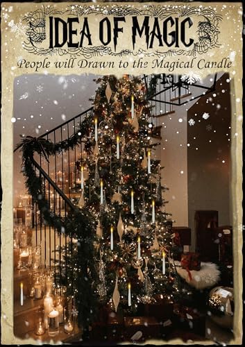 Halloween Decoration Floating Candle with Wand Magic LED Flickering-20PCs