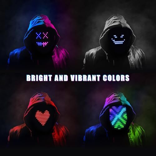 LED Light Up Mask with Gesture Sensing, Kids Toys Gifts for Boys