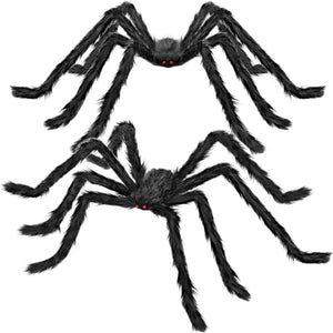 Halloween Decorations Outdoor, 2PCS 79" Scary Giant Spiders, Party Decor.