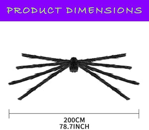 Halloween Decorations Outdoor, 2PCS 79" Scary Giant Spiders, Party Decor.