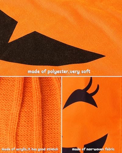 Pumpkin Costume for Women Adult,Pumpkin Poncho Halloween Costume Set