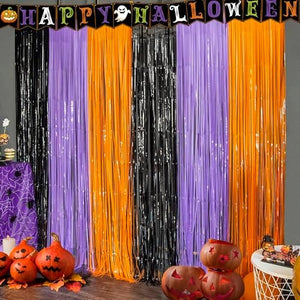 Halloween Decorations - Halloween Party Decorations | Trick or Treat Backdrop Banner for Wall Door | Halloween Birthday Party Favors Supplies Indoor Outdoor