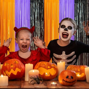 Halloween Decorations - Halloween Party Decorations | Trick or Treat Backdrop Banner for Wall Door | Halloween Birthday Party Favors Supplies Indoor Outdoor