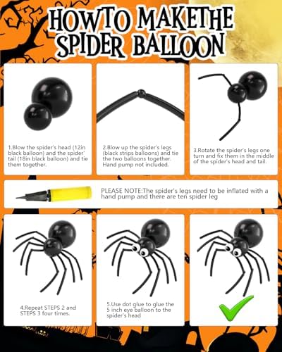 Halloween Balloon Arch Garland Kit with Black Orange Sand White Balloons