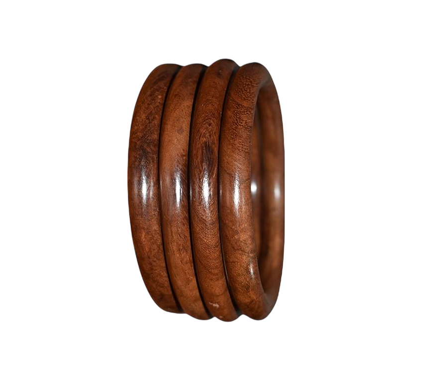 Handmade Artisan Bangles - Stylish Natural Wooden Designs