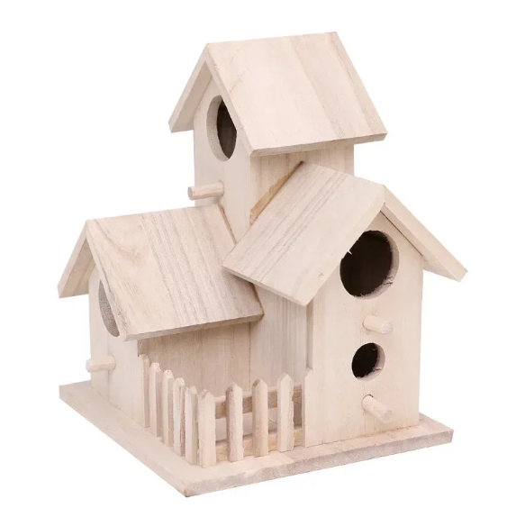 Bird House,Bird House for Outside,Wooden Bird Houses for Outside Hanging,Birdhouse Outdoor Nesting Box for Wild Bird Viewing (Copy)