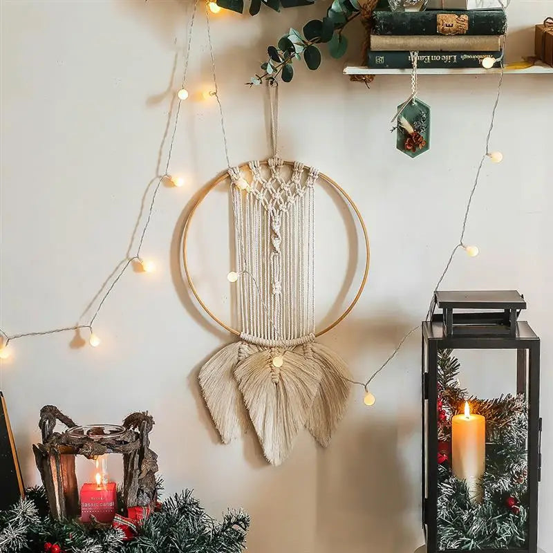 1 Pack Wooden Bamboo Floral Hoop Large Wooden Wreath Hoop Craft Rings Bamboo Circles Macrame Hoops Rings for DIY Dream Catcher, Wedding Wreath Decor, Wall Hanging Crafts(
