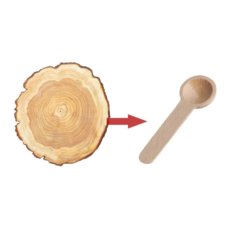 Mini Wooden Spoons Bulk Small Condiments Tiny Jars Spoons for Coffee Condiment Honey Teas Sugar Kitchen Cooking Bath Salt 3 Inch (10pcs)