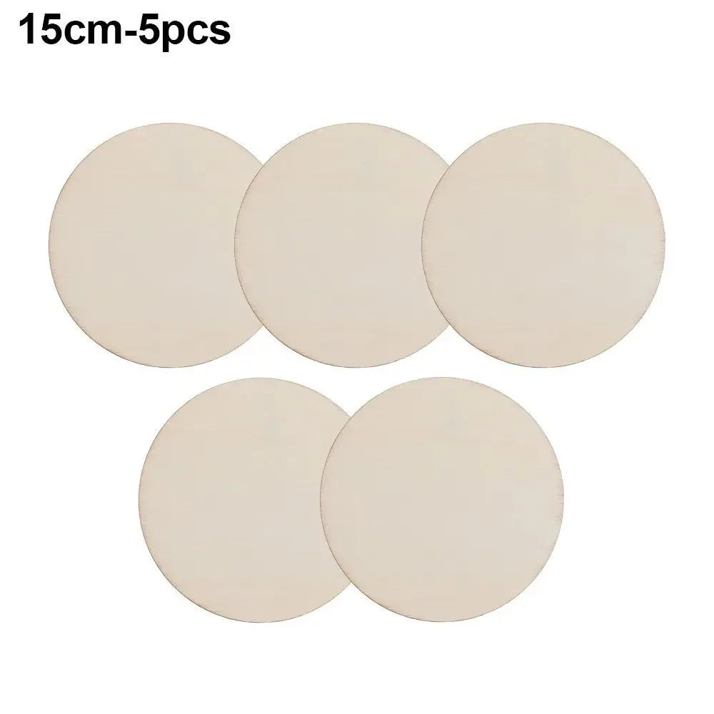 3/5/10pcs Wood Rounds Circles for Crafts, Unfinished Wood Circles Wood Sign Blank, Wooden Discs for DIY Crafts, Door Hangers and Christmas Decoration