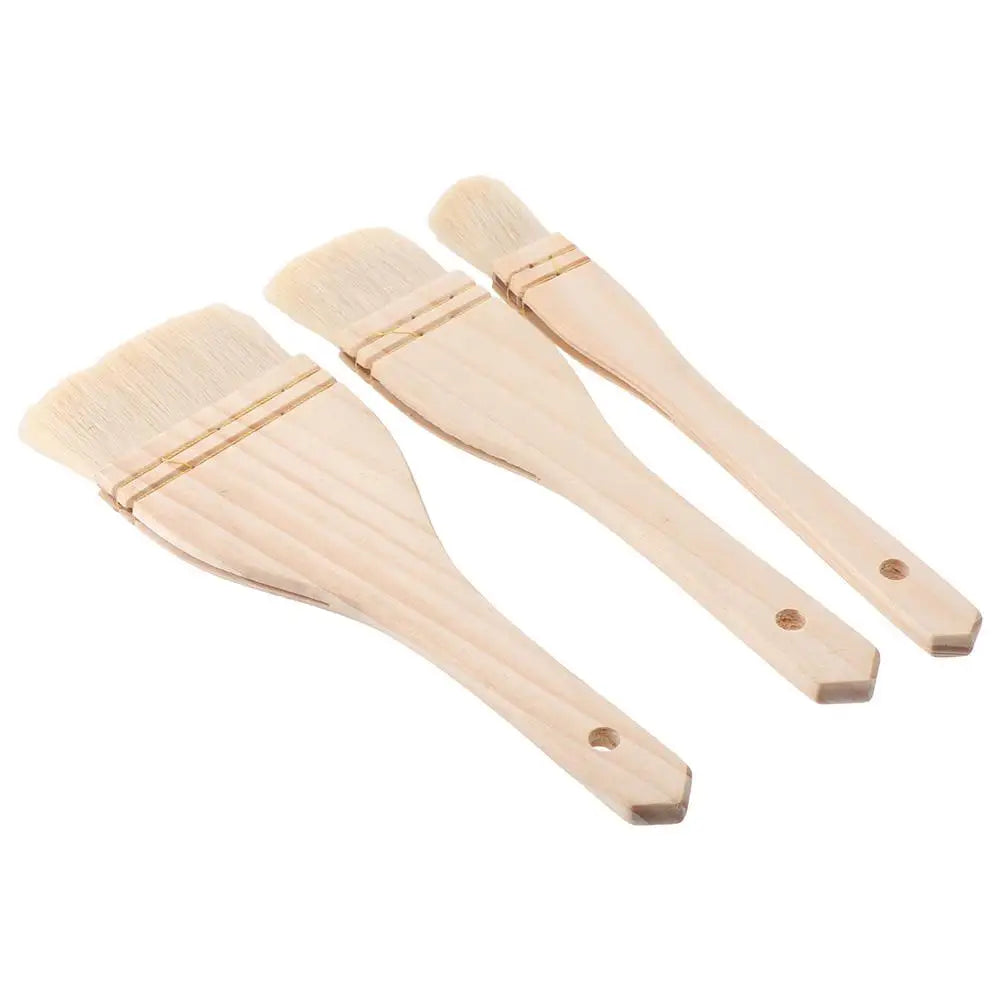 Pastry Brush, Natural Bristle Basting Brush, Cooking Brush, Food Brush, Butter Brush, Baster Brush, BBQ Brushes for Sauce, Kitchen Baking Brushes for Oil, Grilling, Marinade