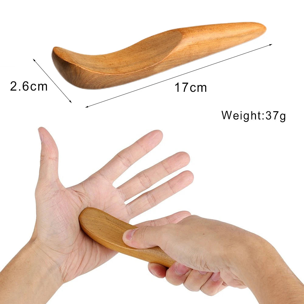 Wood Therapy Massage Tools Lymphatic Drainage Massager Maderoterapia Kit Wooden Massager Body Sculpting Tools for Muscle Pain Relief, Anti-Cellulite, Body Contouring and Shaping