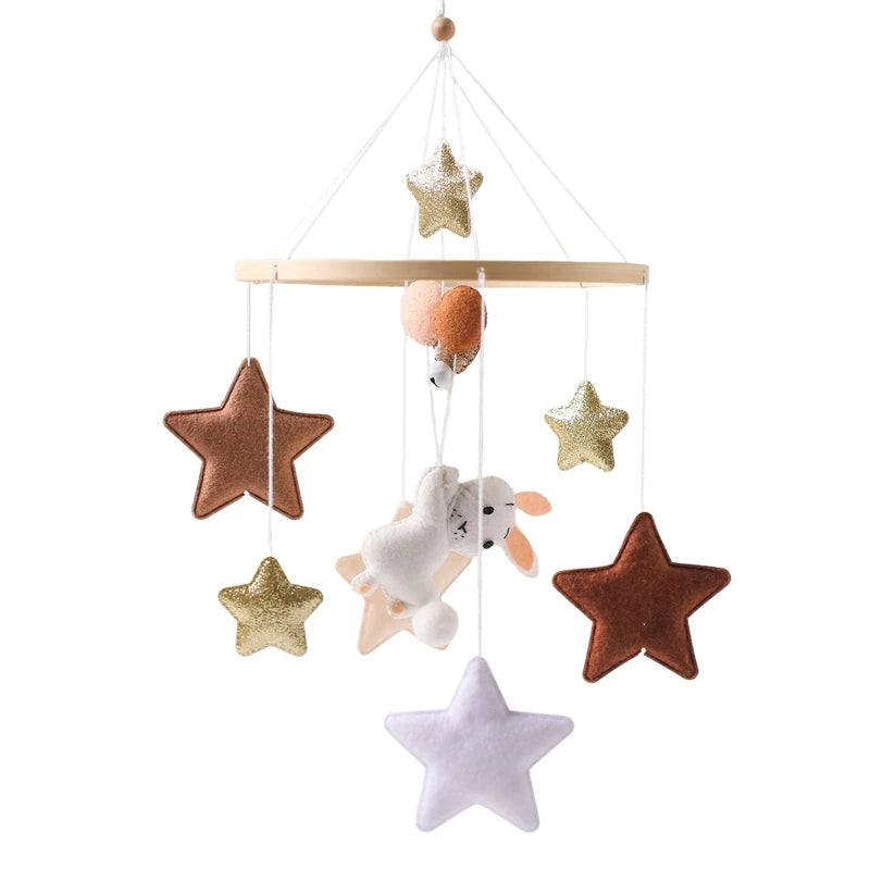 Baby Crib Mobile Arm,HBM Wooden Mobile Arm for Crib Mobile Hanger for Crib Baby Girl Nursery Decor
