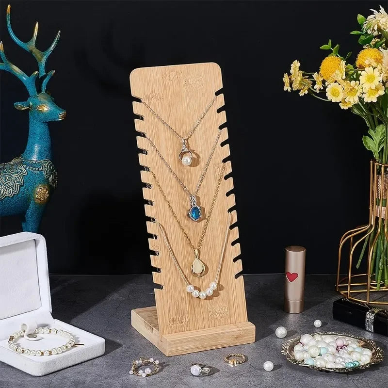 Jewelry Displays Holder Set Wooden  Necklace Bracelet Finger Ring Earring Display Stand for Home Jewelry Organizer Store Showcase Selling