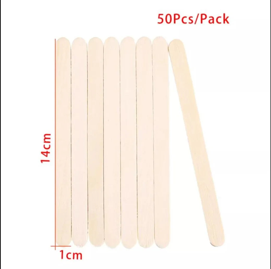 Popsicle Stick Premium Quality 50/100/150pcs - Craft Supplies Sticks - Bulk Popsicle Mixed Sizes Assorted Multi Mini Large Wood Strips - Craft for Kids
