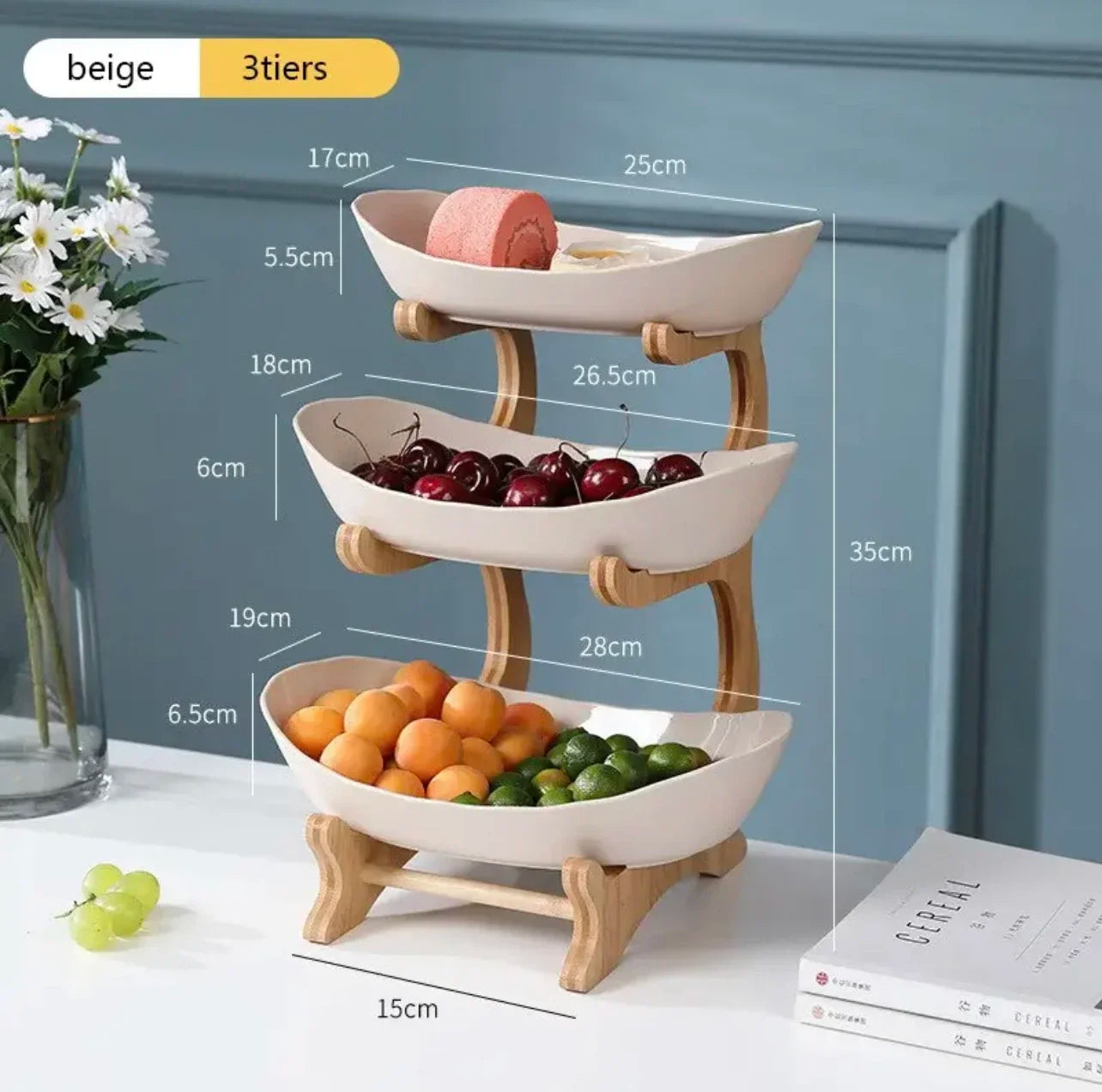 Ceramic Candy Dish Living RoomCeramic Candy Dish Living Room Home Three-Layer Fruit Plate Snack Plate Creative Modern Dried Fruit Fruit Basket Home Three-Layer Fruit Plate Snack Plate Creative Modern Dried Fruit Fruit Basket