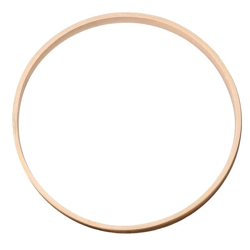 1 Pack Wooden Bamboo Floral Hoop Large Wooden Wreath Hoop Craft Rings Bamboo Circles Macrame Hoops Rings for DIY Dream Catcher, Wedding Wreath Decor, Wall Hanging Crafts(