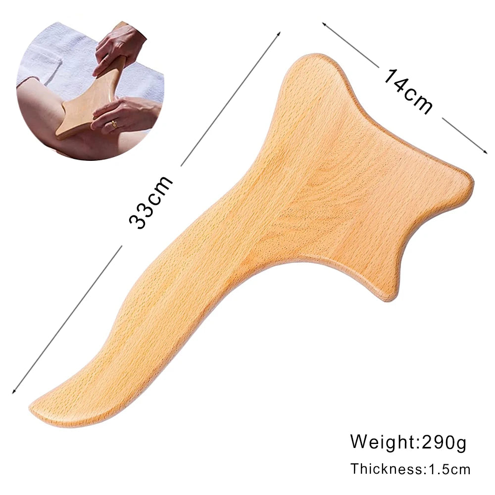 Wood Therapy Massage Tools Lymphatic Drainage Massager Maderoterapia Kit Wooden Massager Body Sculpting Tools for Muscle Pain Relief, Anti-Cellulite, Body Contouring and Shaping