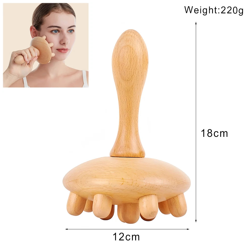 Wood Therapy Massage Tools Lymphatic Drainage Massager Maderoterapia Kit Wooden Massager Body Sculpting Tools for Muscle Pain Relief, Anti-Cellulite, Body Contouring and Shaping