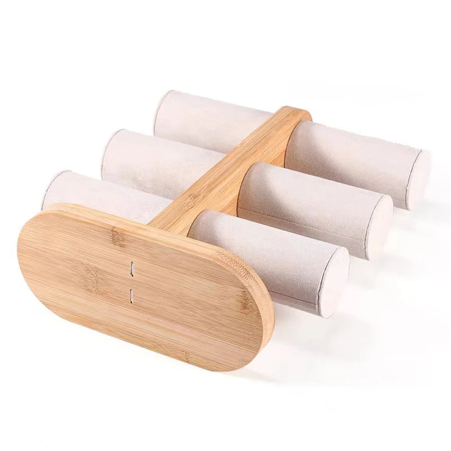 Two-layer/three-layer detachable bamboo bracelet rack home jewelry storage rack